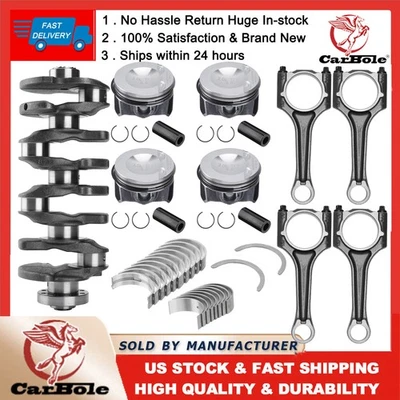 52MM Engine Overhaul Rebuild Kit For Audi A4 A6 Q5 Q7 TT VW GTI 2015-2022 2.0TSI - Image 1 of 4