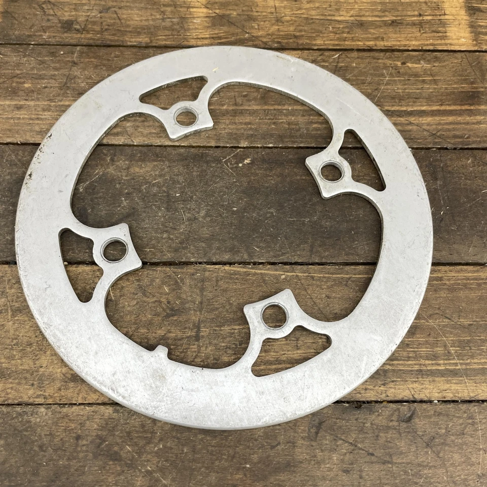 Vintage 104 BCD Aluminum Chainring Bash Guard 4-Bolt MTB Bike 95g Protector USA - Image 1 of 4