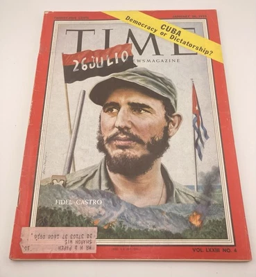 Vintage 1959 Fidel Castro Time Magazine - January 26 - Image 1 of 3