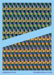 LOZENGE camouflage – 5-color version - 72113 - decals - Picture 1 of 1