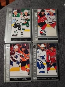 2021-22 Upper Deck Series 1 Checklist 1 Through 450 Pack Of 4 Lists - Picture 1 of 1