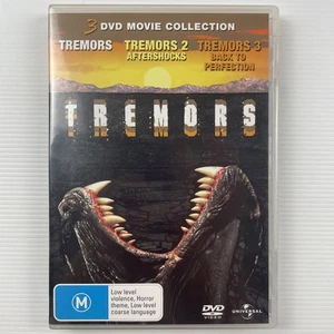 Tremors 1 2 & 3 Movie Collection DVD Region 4 Horror (Aftershock, Perfection) - Picture 1 of 3