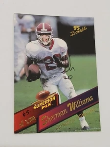 Sherman Williams Dallas Cowboys 1995 Superior Pix Certified Autograph Card #59 - Picture 1 of 2