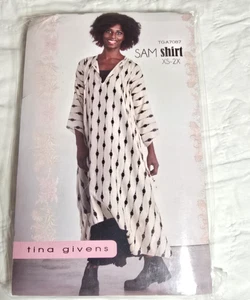 Tina Givens Sam Shirt pattern # TG-A7087 sz XS-2X UNCUT - Picture 1 of 4