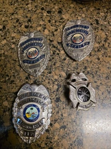 Lote de 4 insignias de bomberos de policía de oficial de seguridad de Florida - Imagen 1 de 6