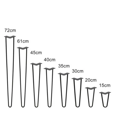 4x Hairpin Legs Tischfüße Tischbeine Austauschbare Schreibtisch Haarnadel Füße - Bild 1 von 4