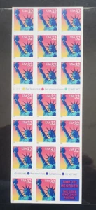 1997 Statue of Liberty Scott # 3122a 32c MNH booklet, plate number V1311 - Picture 1 of 3