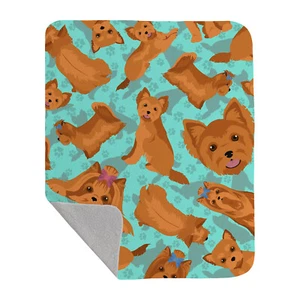 Red Yorkie Quilted Blanket 50x60 MLM1062LQB - Picture 1 of 5