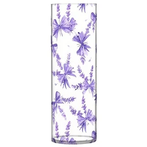 Lavender Flower Bow Tie Flower Vase Decorative Floreros for Centerpiece Table... - Picture 1 of 6