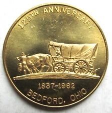 New Listing1962 Bedford Ohio 125th Anniversary Good For 50c Token -34mm