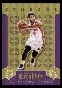 2015-16 Panini Excalibur Crusade Purple #90 Andre Drummond /60