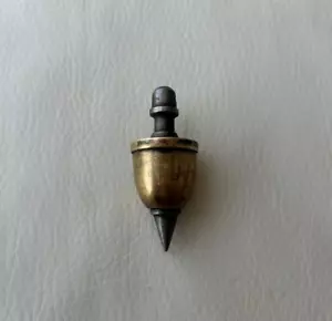 Rare Vintage Brass & Iron Plumb Bob Masonry Carpenter Leveling Tool - Picture 1 of 11