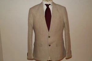 THOMAS GOODWIN Leinen Sakko mit Baumwolle Gr. 48 beige Brad Herren - Bild 1 von 9