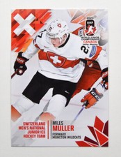 2023 BY Cards IIHF World Junior Championship Switzerland #152 Miles Muller