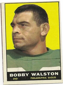 Fútbol americano Topps 1961 #98 Bobby Walston en muy buen estado Philadelphia Eagles 98 - Imagen 1 de 2
