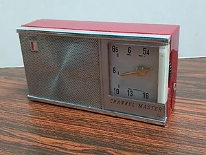 Vintage Channel Master AM Transistor Radio Red Original Leather Case - Picture 1 of 8