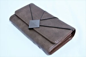 Mujeres Cartera Larga Bolso sin asas Cartera Portatarjetas de Crédito Teléfono Estuche Cuero Bolso de mano - Imagen 1 de 10