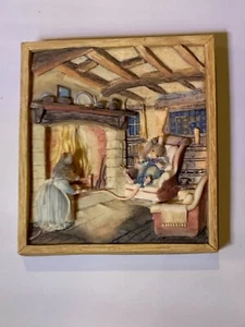 Vintage Enesco Brambly Hedge ~ Mr & Mrs Mice "Cheese By The Fire" um 1991 - Bild 1 von 7