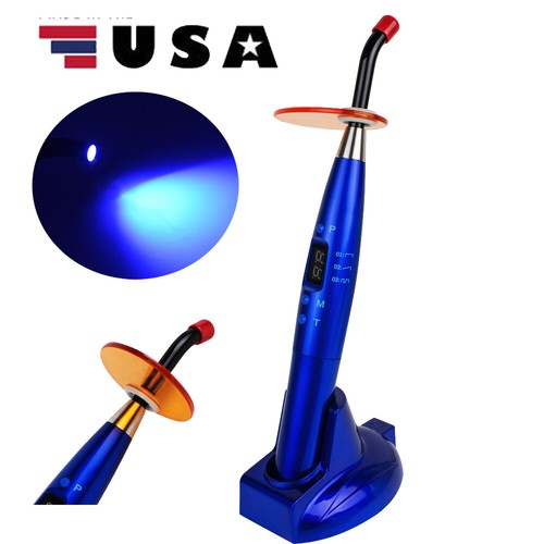 FDA Dental 10W LED Curing Light Lamp Wireless Cordless 1500mw Fast Ship