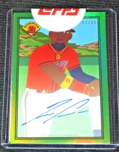 2021 Topps X Bowman 1989 Keith Shore Ronald Acuna Jr Auto Signed Autograph #D/89 - Picture 1 of 2