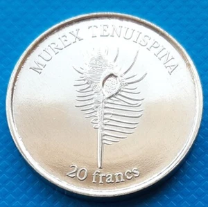Wallis et Futuna 20 Francs 2011 UNC Muschel Muschel Murex Tenuispina - Bild 1 von 2
