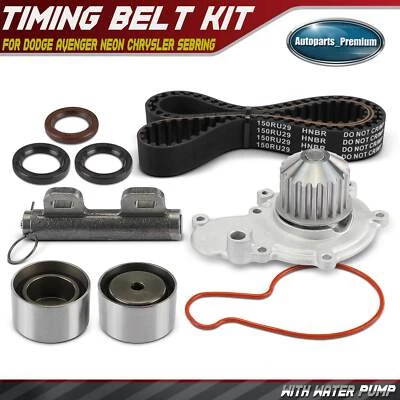 8x Kit de correa de distribución para Dodge Avenger 1995-1999 Neon Chrysler Sebring Mitsubishi Foto 1 de 4