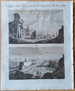 Bertuch Originaldruck Koloriert Ruinen Sagunt Spanien - 1792 - Bild 1 von 1