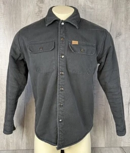 Matix Jacket Canvas Sherpa Button Up Grey Coat Skater Chest 42” Length 27” Men M - Picture 1 of 22