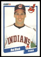 1990 Fleer Baseball Card Bud Black Cleveland Indians #486