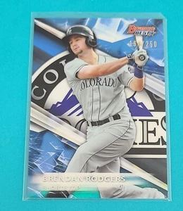 2016 Bowman's Best Top Prosp Blue Refractor /250 #TP-2 Brendan Rodgers Card Z9 - Picture 1 of 2
