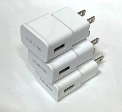 Lot of (3) Samsung 10W USB Wall Charger for Phone/USB Device/Headset, (5V, 2A) - Image 1 of 3
