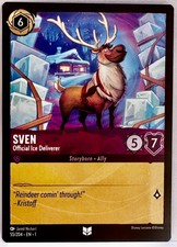 2023 Disney Lorcana Chapter One Sven - Official Ice Deliver Card 55/204 UNCOMMON