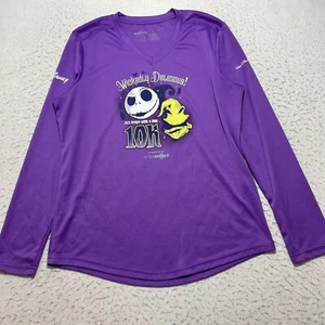 Run Disney Adult Large 2021 Wine & Dine 10K Nightmare Before Christmas T Shirt - Picture 1 of 11