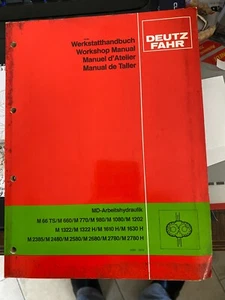 Werkstatthandbuch Deutz Fahr Arbeitshydraulik MD Mähdrescher von M66 bis M2780H - Bild 1 von 13