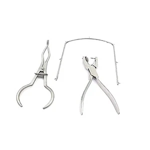 Starter Rubber Dam Kit of 3 Dental Endodontic Clamp Forceps Punch Frame - Picture 1 of 4