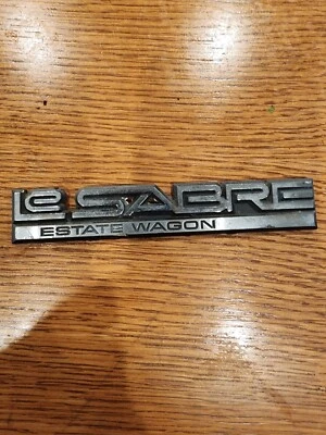 1980-1990 BUICK LESABRE ESTATE WAGON FENDER TRIM EMBLEM ORNAMENT OEM - Image 1 of 4