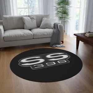 SS 396 Round Rug Camaro Nova Firebird Trans Am Car Guy Gift Man Cave - Picture 1 of 5