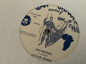 Vivian Jones , Jah Works , 12” Jah Shaka - Picture 1 of 1