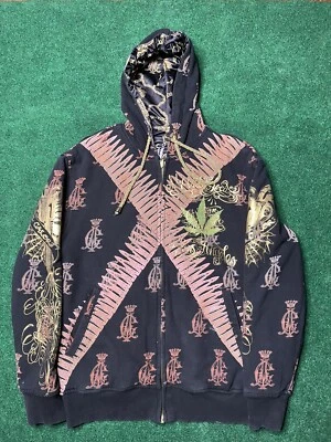 Sudadera con capucha reversible pequeña vintage Christian Audigier “Mi Vida Loca” Foto 1 de 4