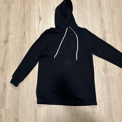 Moletom com capuz Rick Owens DRKSHDW preto cintura longa médio - Imagem 1 de 4