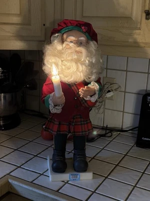 TELCO ESCOCÉS SANTA CLAUS MOVIMIENTO/ILUMINADO 22" Foto 1 de 4