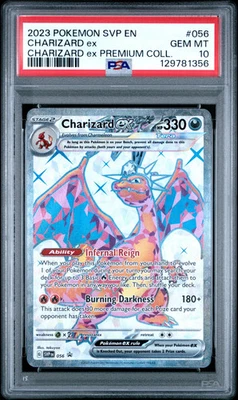 2023 Pokemon SVP EN-SV Black Star Promo Charizard EX #056 Charizard EX PSA 10 - Image 1 of 2