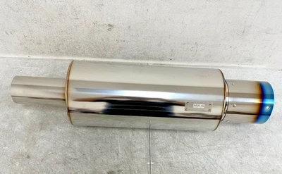 *VENTA DEVUELTA* HKS (34005-FK001) Silenciador Universal Inoxidable Alta Potencia Titanio Foto 1 de 4