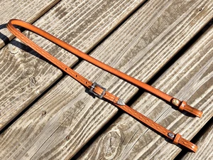 Top Quality STERLING OVERLAY Western Bosal Hanger Headstall Bridle Neat Tooling - Picture 1 of 14
