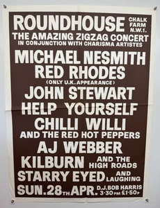 The Monkees Michael Nesmith Poster Amazing Zigzag Konzert Legendary 1974 - Picture 1 of 12