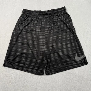 Nike Shorts Herren XL schwarz grau Dri-FIT Sport Training gestreift Seitentaschen - Bild 1 von 9