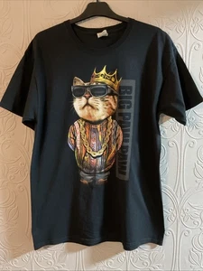 “BIG PAW PAW KING CAT” LARGE T-Shirt by Fruit of the Loom - Picture 1 of 5