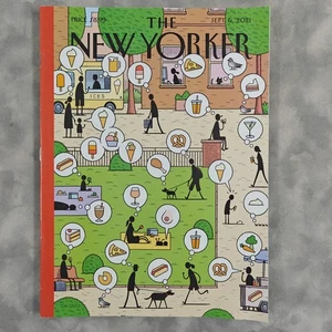 The New Yorker Magazine Sept 6 2021 Tom Gauld Cover Food Thoughts NYC Culture - Picture 1 of 1