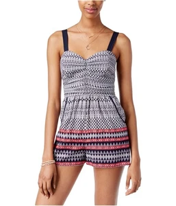 American Rag Womens Sleeveless Printed Romper Jumpsuit, redcombo, M - Picture 1 of 1