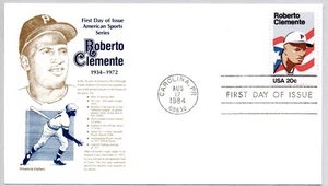 #2097 ROBERTO CLEMENTE PIRATES BASEBALL ALLSTAR FDC, CAROLINA PUERTO RICO CANCEL - Picture 1 of 1